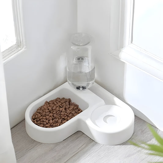 Automatická miska pro psy a kočky – krmení & voda 2v1 (vlhkuodolná) - Hračky Pro Mazlíčky