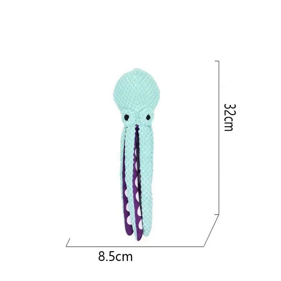 Plyšová interaktivní hračka – Chobotnice pro psy - Hračky Pro Mazlíčky