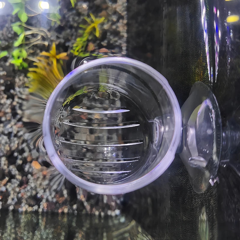Akvarijní květináček na rostliny – akrylový pohár s přísavkou - Hračky Pro Mazlíčky