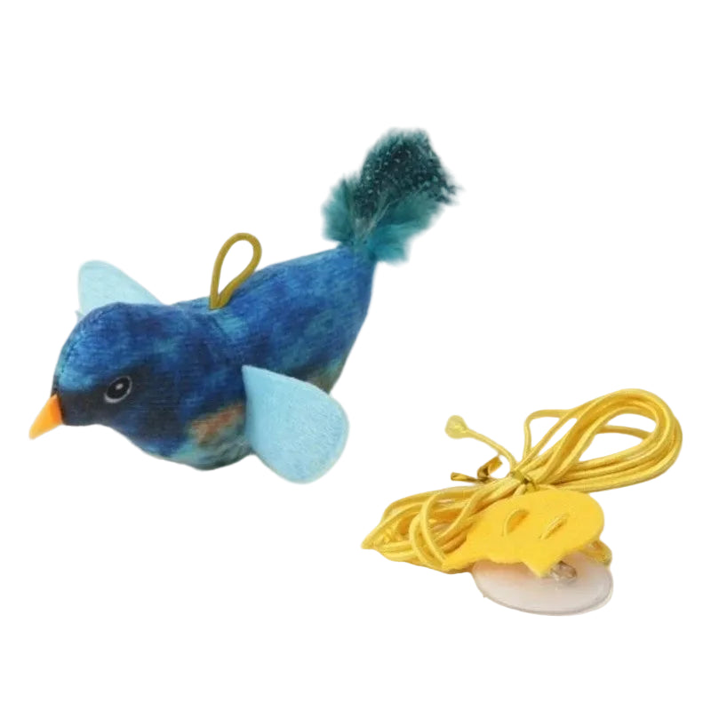 Interaktivní hračka – Ptáček pro kočky, závěsný - Hračky Pro Mazlíčky